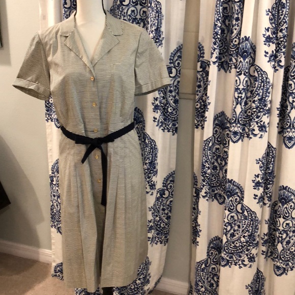Tory Burch Dresses & Skirts - Tory Burch navy stripe shift dress NWT